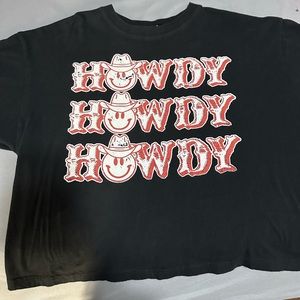 Howdy cropped t-shirt size small